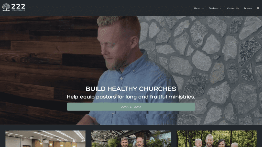 222 Foundation website homepage